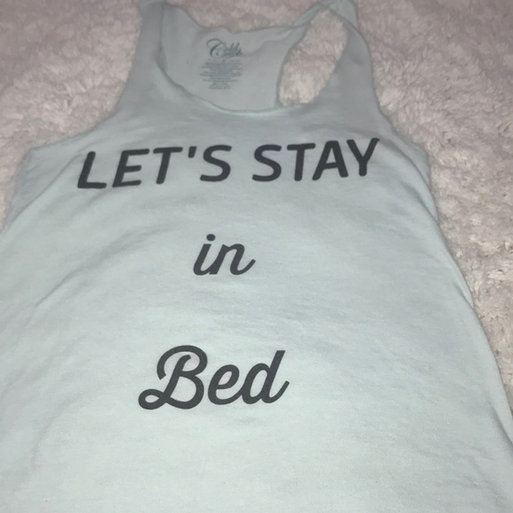 lets stay in bed tank - Picture 3 of 3